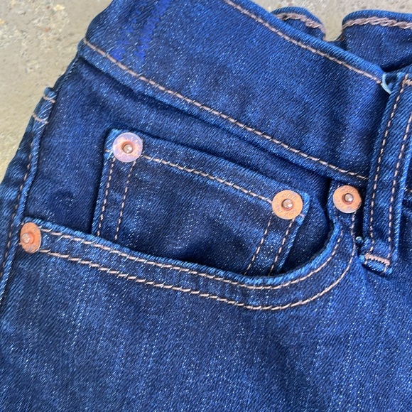 BNWOT Classic straight dark wash tall Gap denim blue jeans - Picture 3 of 14